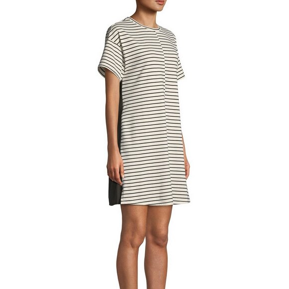 NWT Theory Relaxed Combo Stripe Shift Dress–Chic Everyday & Travel-Ready Classic - Picture 5 of 9